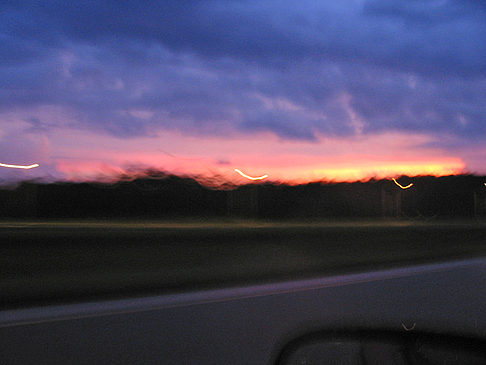 Fotos Sonnenuntergang auf Highway