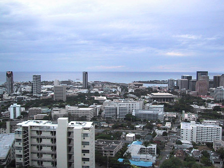 Blick über Waikiki Fotos
